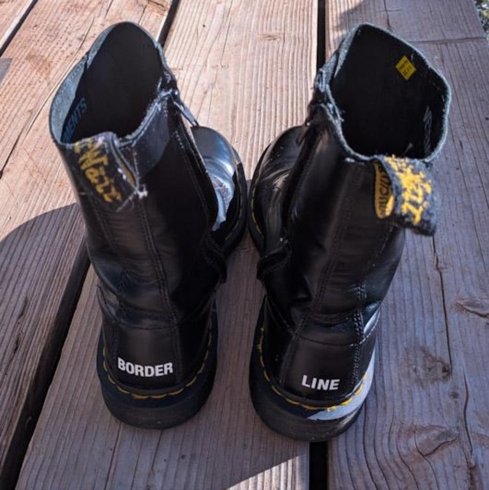 Dr. Martens Vetements Black Combat Boots